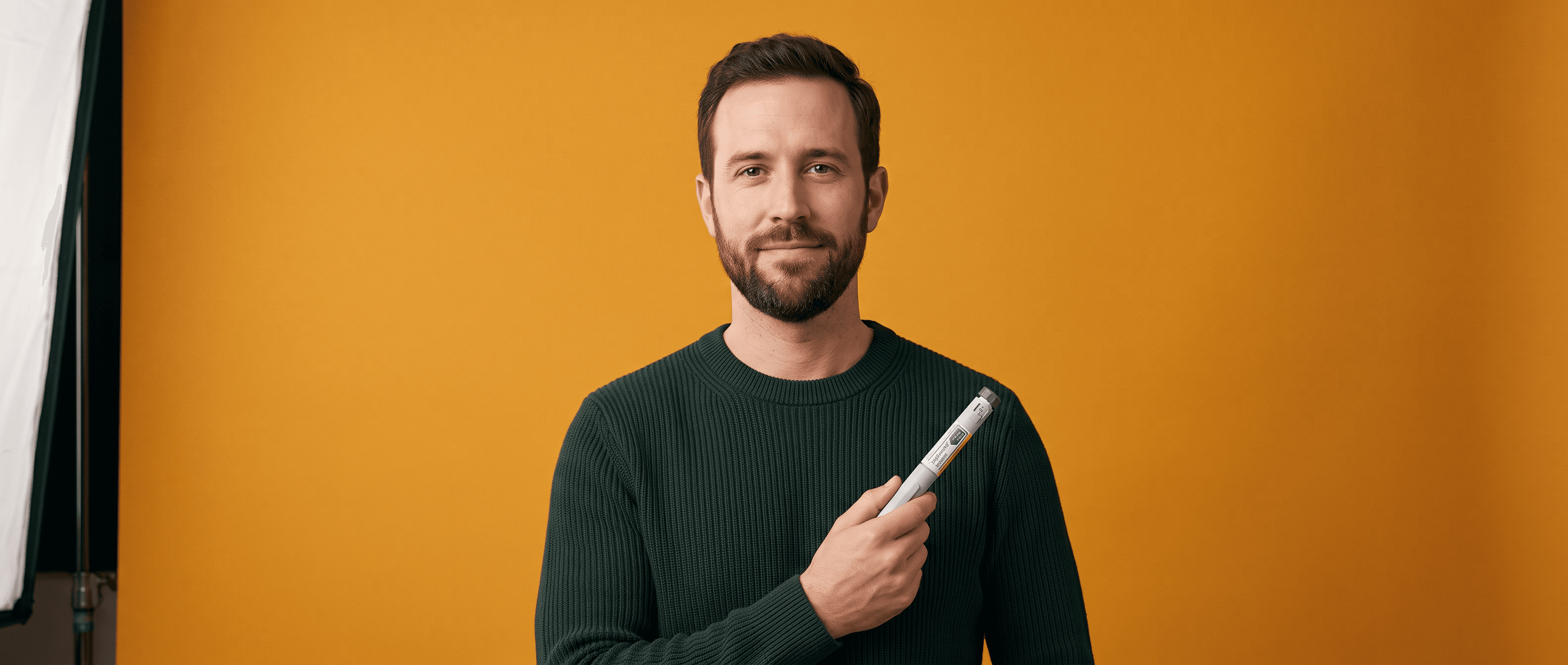 A wide amber campaign photograph