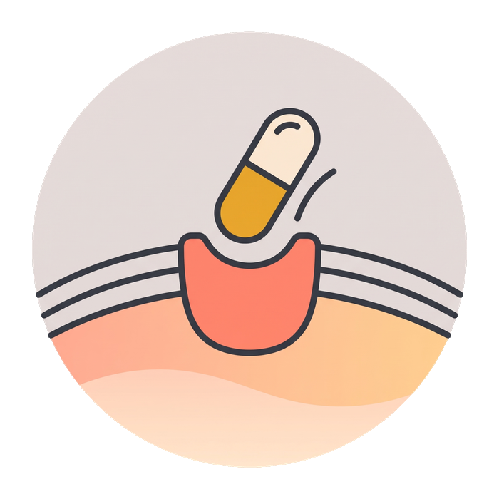 Diagram: semaglutide docking into its receptor