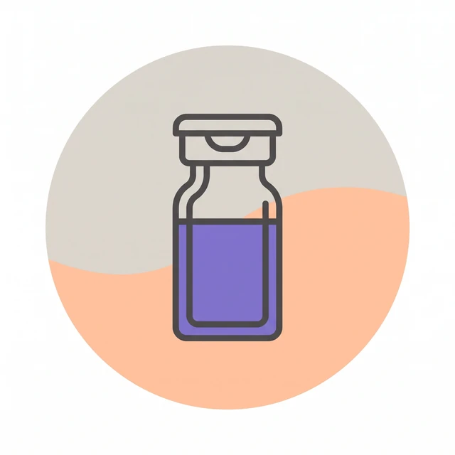 Mark: a single filled vial
